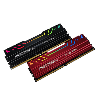 AITC 艾格 KINGSMAN RGB DDR4 3200 UDIMM 桌上型電競超頻記憶體 8GB套組 低電壓 高效能, 1組