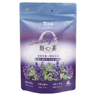T世家 漫野時光 無咖啡因茶系列 薄荷薰衣草舒心茶, 4g, 12個裝, 1組