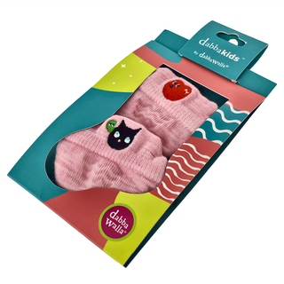 dabbakids 瓦拉兒童美麗諾羊毛襪, 亞森羅蘋果的交換禮物, S(10~15cm)