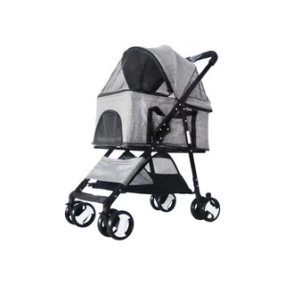 可拆式兩用寵物推車 802, 1台, 灰色