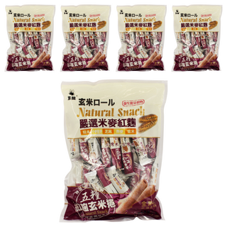黑熊 鑫豪五糧紅麴玄米捲 小麥 芝麻 燕麥 紫米, 400g, 5袋