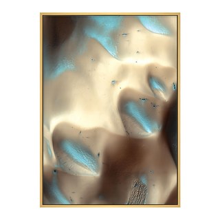 火星地貌 金沙細細, 70 x 50cm, 木色