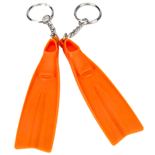 ButterflyFish 蝴蝶魚 長蛙系列 蛙鞋鑰匙圈 K-702 橘色, 1組