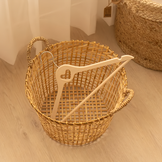 沐慕家居 防滑無痕衣架 10個一組 42x23cm 奶茶色, 1組