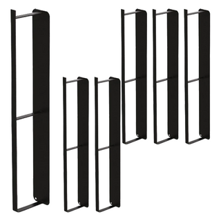 磁吸衣架收納架 BH298-1 大款, 黑色, 6個