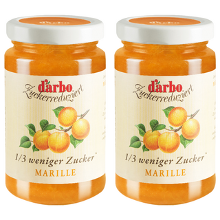 d'arbo 徳寶 80%果肉減糖杏桃果醬, 250g, 2罐