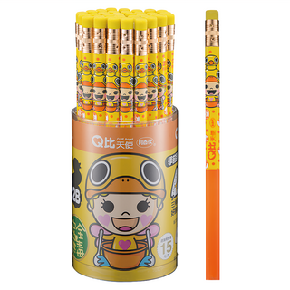 LIBERTY 利百代 2B學前小天使 鉛筆, 黃色 + 橙色, 36支