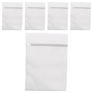 洗衣袋 加厚細網 50x60cm, 白色, 5個