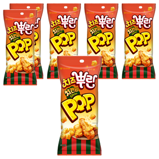 ORION 好麗友 雞米花脆餅 韓式炸雞起士口味, 81g, 6包