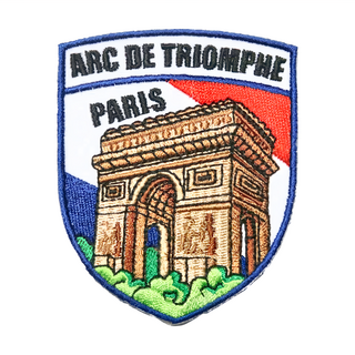 A-ONE 匯旺 地標造型刺繡, 巴黎凱旋門, 7.5 x 6公分, 台灣製, NO.155, 1個