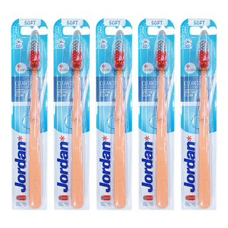 Jordan 清新酷炫(軟毛)牙刷, 北歐設計, 人體工學設計, 1入, 5支