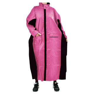 JUMP 將門 勁馳內裡反光口袋尼龍一件式風雨衣-A字型下擺 高反光