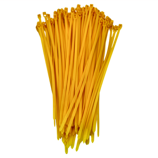 POLYWELL 寶利威爾 可鬆式束線帶 PW15-T65-0089, 黃色, 100條