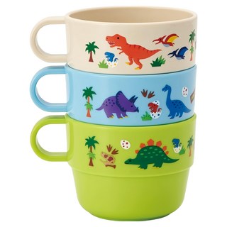 Skater 三入杯組, 恐龍, 220ml, 1組