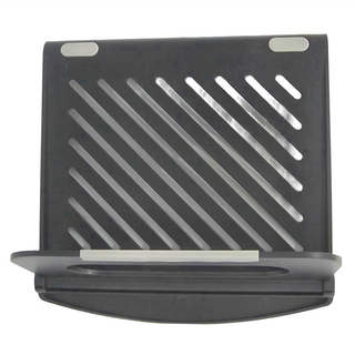 無段式調整攜帶折疊平板筆電支架 矽膠+ABS材質 尺寸約24.5*24.5cm, 黑色, 1個