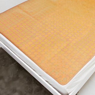 C.G.&C. S.M.C. 凱蕾絲帝 天然舒爽透氣紙纖涼蓆 軟床專用 台灣製, 涼感墊, 金黃色