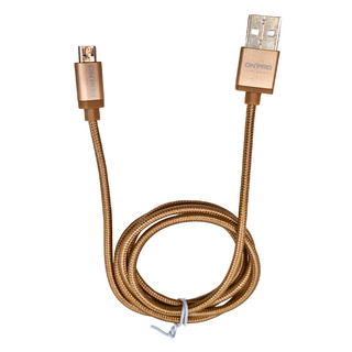 ONPRO microUSB充電線/傳輸線 UC-MB2A1M, 1m, 金色, 1條