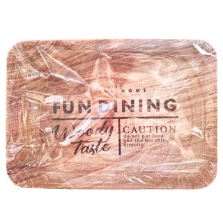 GREEN ORNAMENT 托盤, Fun Dining Woody Taste, 30.5 x 21.5cm, 年輪, 1個