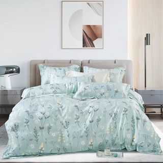 E-ROU 伊柔寢飾 百貨專櫃天絲床包 + 枕套 2個 台灣製