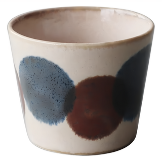 AWASAKA 粟坂 筆青 陶瓷水杯 250ml, 白色 + 藍色 + 棕色, 1個