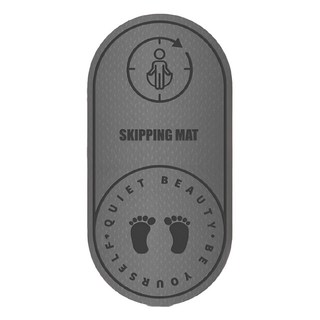 S-SportPlus+ 瑜珈跳繩墊 雙面防滑 灰色 居家運動必備, 厚度8mm, 1個