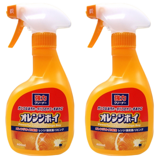 第一石鹼 Orange boy 柑橘精華強力去油污噴霧泡, 有效去除頑固油污, 清新柑橘香氣, 400ml, 2瓶