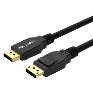 POLYWELL 寶利威爾 DP 1.2傳輸線 DisplayPort 公對公 2m, PW12-W46-D020, 1條