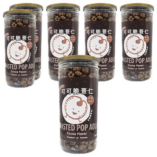 品益生技 可可脆薏仁, 烤焙, 全穀類, 非油炸, 台灣製造, 150g, 6罐