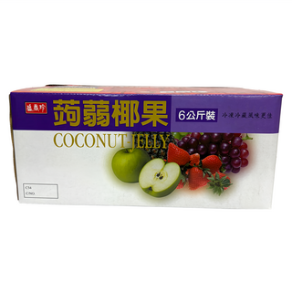 盛香珍 蒟蒻椰果小果凍量販箱 綜合風味, 6kg, 1盒