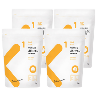 REBOW 過碳酸鈉漂白粉，有效清除頑固污漬，美白增艷，適用於各種花色衣物, 1kg, 4包