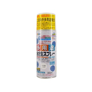 ASAHIPEN 朝日塗料 水性室內外多用途噴漆 300ml, 平光透明, 日本製造, 1罐