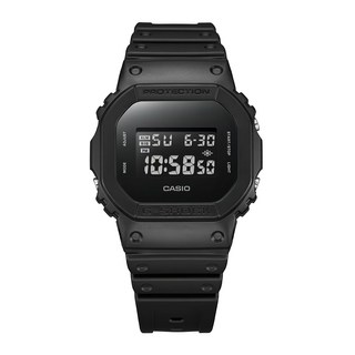 CASIO 卡西歐 G-SHOCK 手錶，人氣熱銷款 全黑外觀，世界時間，倒數計時, DW-5600UBB-1