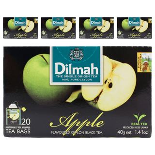 Dilmah 帝瑪 蘋果紅茶, 2g, 20包, 5盒