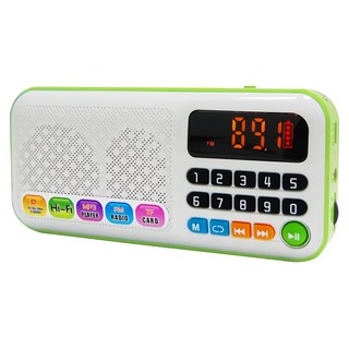 Dennys 丹尼斯 雙插卡喇叭 原廠保固, 綠色/白色, MS-K288