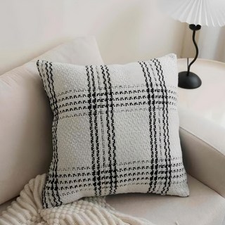 THiRTEEN 拾叁家居 小香斜紋雪尼爾編織抱枕套