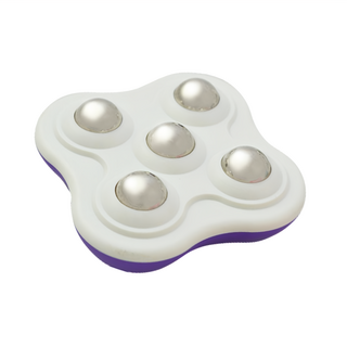 即室好物 美體滾珠按摩刷 7.5*7.5cm 電鍍鐵珠 台灣製造, 顏色隨機, 1個