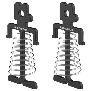 BLACK DOG 黑狗 彈簧魚骨釘套裝 鋁合金不鏽鋼材質 重量約20g, 2個