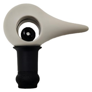 ZONE DENMARK Rocks鳥嘴造型酒瓶塞 ABS 樹脂 L6.4xW3.2xH6.2cm, 暖灰色, 1個