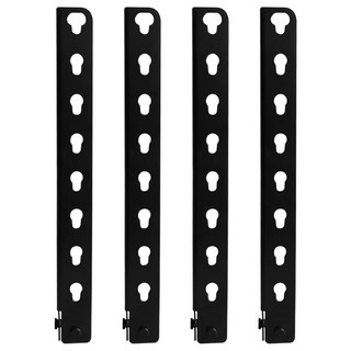 KI WISH 居家生活 角鋼增高架30cm Set 4支 角鋼配件, 黑色, 1組