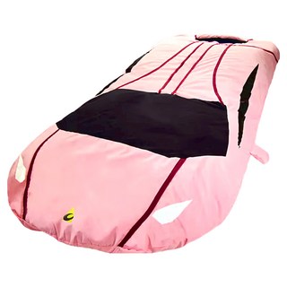 Chinook 兒童賽車造型睡袋 輕巧便攜 可機洗烘乾 防潑水, 蜜桃粉, 1個