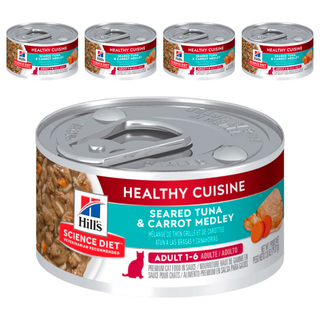 希爾思 成貓 健康美饌主食罐頭 香煎鮪魚燴胡蘿蔔, 1-6歲成貓適用, 79g, 5罐