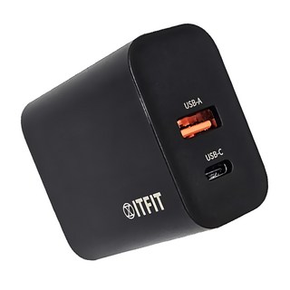 ITFIT 30W 旅行充電組, 附旅行收納包, USB-C 數據快充線, 適用於 Samsung Galaxy, ITFITPW11, 1組