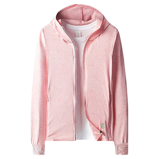 親膚冰絲輕薄遮陽透氣防曬外套, 粉色