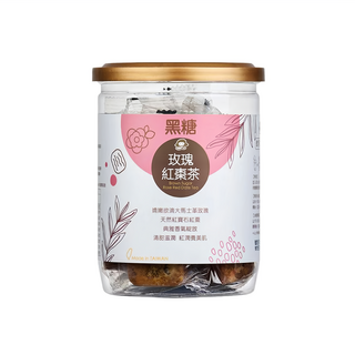 Medolly 蜜思朵 黑糖玫瑰紅棗茶 嬌嫩欲滴大馬士革玫瑰 自然紅寶石紅棗 典雅香氣綻放 清甜滋潤, 17g, 12入, 1罐