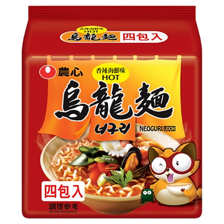 NONGSHIM 農心 香辣海鮮味烏龍麵, 120g, 4包