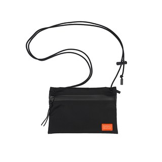 豪華項目 F112 旅行 抗撕裂 迷你扁包斜背包, 黑色的