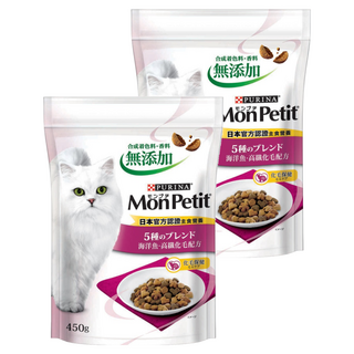 MonPetit 貓倍麗 成貓用 乾糧 高纖化毛 450g, 海洋魚, 2包