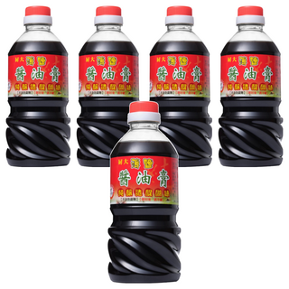 屏大 薄鹽醬油膏 560ml 使用非基因改造黃豆及台灣自產黑豆 未添加鉀鹽、焦糖色素 不含防腐劑, 5瓶