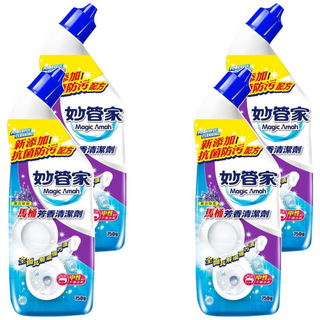 Magic Amah 妙管家 馬桶芳香清潔劑, 全面瓦解頑強污漬, 750g, 4瓶