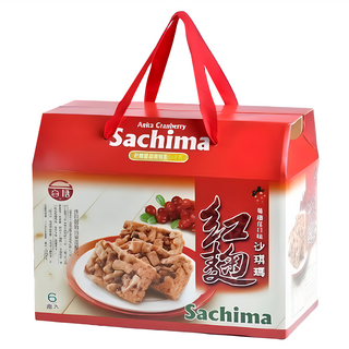 台酒 紅麴蔓越莓沙琪瑪禮盒 36包組, 792g, 1盒